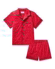 Kid's Twill Short Set in Anchors Away