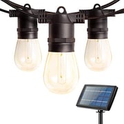 addlon Solar String Lights Outdoor 27FT, ST38 String Lights for Outside with 12+1 Shatterproof LED Bulbs