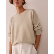 Relaxed Cashmere Crew Neck Jumper – As Seen In The Press | Jumpers & Cardigans | The White Company