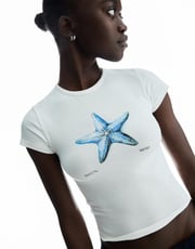 Short sleeve T-shirt with print