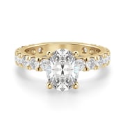 Gwyneth Oval Cut 0.50 ct Center Engagement Ring Diamond Nexus Alternative