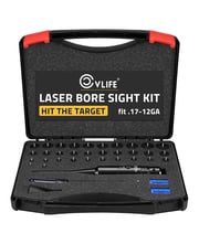 CVLIFE Laser Bore Sight Kit with 32 Adapters Fit 0.17 to 12GA Calibers