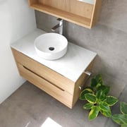 Otti Byron Wall Hung Vanity With Stone Top for Above Counter Basin