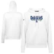 Women's Los Angeles Dodgers Levelwear White Adorn Retro 3D Pullover Hoodie