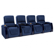 Seatcraft Apex Midnight Blue Row of 4 Home Theater Seating