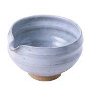 Tea Bowl with Spout - White (Mino-yaki)
