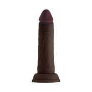 5.8" Model J Dual Density Realistic Dildo - Mahogany/Chocolate