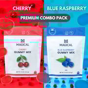 Magical Premium Gummy Mix 2-Pack Bundle – Cherry & Blue Raspberry (Sugar-Free)