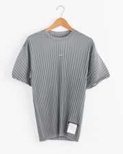 AuraLite Pleated T-Shirt in Mineral Graphite
