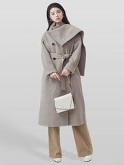 Asymmetric Double Breasted Coat