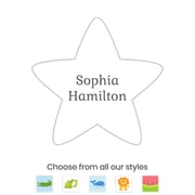 Custom Fun Shape Name Labels