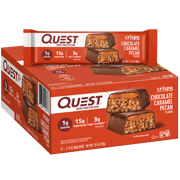 Chocolate Caramel Pecan Crispy Hero Protein Bars