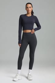 Dreamlux High Waisted No Front Seam Workout 7/8 Leggings