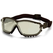 Pyramex V2G Safety Glasses/Goggles Black Frame Indoor/Outdoor Anti-Fog Lens