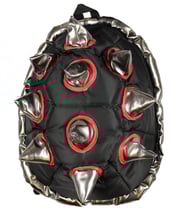 BioDomes Spiked Black-Red Shell Backpack