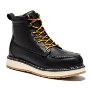 ROCKROOSTER Trinidad Men's 6 inch Black Steel Toe Wedge Work Boots SAP2301