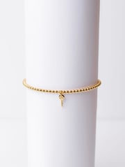 Metallic Bead Mini Key Bracelet