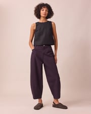 Remi Mulberry Gingham Denim Jeans