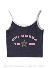 Light Pink Sorority Midnight Sky/White Contrast Tank