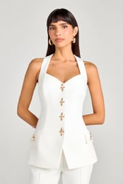 Zoe White Waistcoat