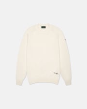Cotton Crewneck Cream Sweater