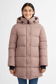 Mid-length Puffer winter coat in Ripstop - Women
