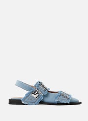 Ballerines en jean | Bleu
