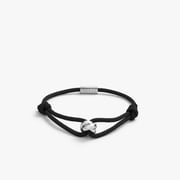 Sterling Silver Black Trinity Bracelet