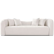 94.5'' Mid-Century Modern Curvy Upholstered Sofa