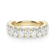 5.00x3.00 MM Oval Cut Half Eternity Band Diamond Nexus Alternative