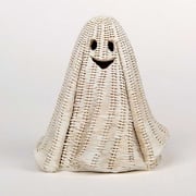 LED White Wicker Ghost Statue