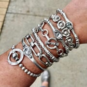 Pewter Stackable Bracelets