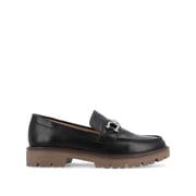JESSAMEY HORSE BIT LOAFER FLATS IN WIDE