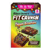FITCRUNCH Dipped Protein Brownies (8 Brownies, Chocolate Confetti)