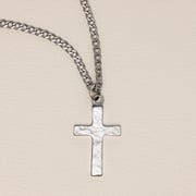 Redemption Cross Necklace (Pewter)