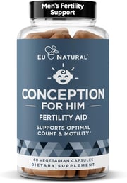 Men Fertility Supplements – Male Optimal Count & Healthy Volume Production – Zinc, Folate, Ashwagandha Pills – 60 Vegetarian Soft Capsules