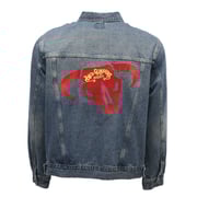 "Bad Company" Denim Jacket w/Red Logo (Unisex)