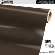 3M 2080 Matte Brown Metallic Vinyl Wrap | M209