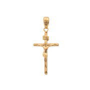 Classic Crucifix Pendant - Gold
