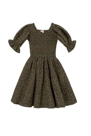 Mini Teagan Dress in Green Floral