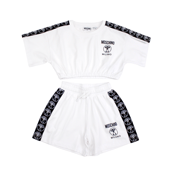 Moschino Kids Girl's 2-Piece Milano Monogram Tape T-Shirt & Short Set