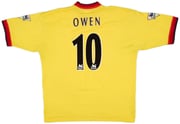 1997-99 Liverpool Away Shirt Owen #10 - 8/10 - (XL)