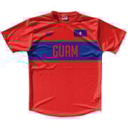 Ultras Guam Flag Finish Line Running Cross Country Track Shirt Made In USA - Red