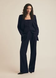 The Dream Favorite Pant | Natural Pinstripe