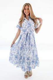 The Chloe Button Up Midi Dress