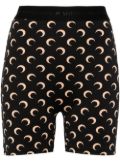 Black Crescent Moon Cycling Shorts