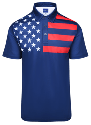 Liberty Mens Golf Polo Shirt by ReadyGOLF