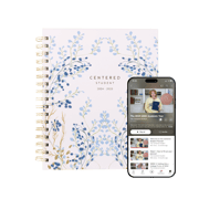 The 2024-2025 Centered Student Planner (Floral Bleu)