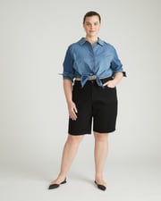 Bae Denim Shorts - Jet Black