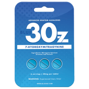 Blue 30z 7-Hydroxymitragynine Kratom Tablets 30mg | 3ct